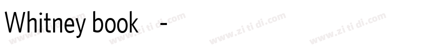 Whitney book 中字体转换